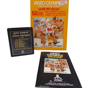 Atari 2600 Video Olympics Game w/ Box & Manual – 50 Games CX2621 1977